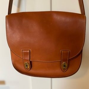 Fossil leather messenger bag